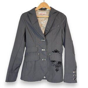 Vintage Triple Five Soul Street Soul Wool Blazer Jacket Gray Y2K Small